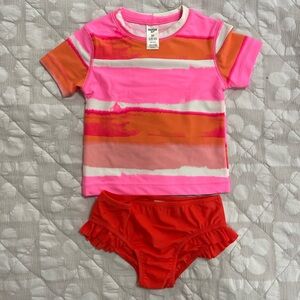 Little Girls Rashguards swimsuit Set
